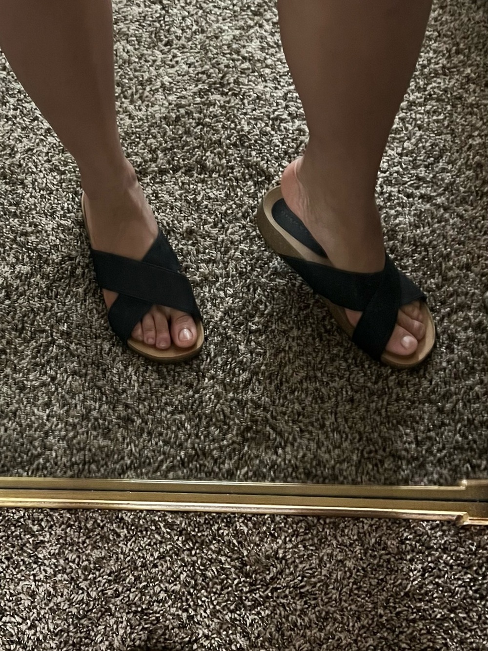 Rock & Candy Classic Black Sandals – Versatile Women’s Size 8